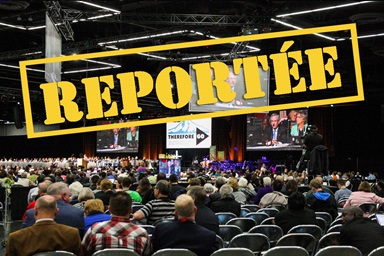 Délégués et visiteurs écoutent le débat sur les pétitions lors de la Conférence Générale de 2016 à Portland, Ore. Le troisième report de la Conférence Générale de 2020 à 2024 a provoqué de vives réactions dans toute l’Église Méthodiste Unie. Dans le même temps, une dénomination dissidente se prépare à être lancée. Photo d’archives de Maile Bradfield, UM News. Délégués et visiteurs écoutent le débat sur les pétitions lors de la Conférence Générale de 2016 à Portland, Ore. Le troisième report de la Conférence Générale de 2020 à 2024 a provoqué de vives réactions dans toute l’Église Méthodiste Unie. Dans le même temps, une dénomination dissidente se prépare à être lancée. Photo d’archives de Maile Bradfield, UM News.