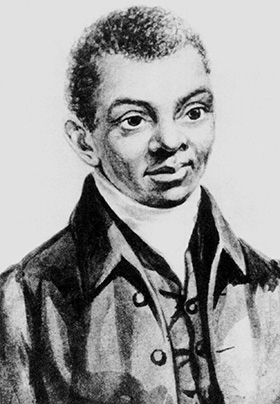 Harry Hosier was an influential Black Methodist preacher in the latter half of the 18th century. Image courtesy of United Methodist Commission on Archives and History.
