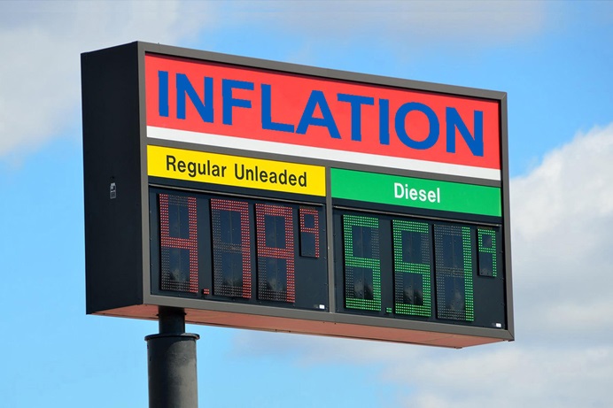 High gas prices and inflation are affecting the ministries of United Methodist pastors in the U.S., who are dealing with increased demand at food pantries and other charities, as well as their own paychecks not stretching as far. Original photo by Paul Brennan, courtesy of Pixabay; graphic by Laurens Glass, UM News.