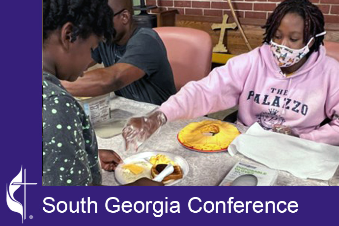eritage at Houston United Methodist Church's breakfast ministry, named Scrambled Eggs for Jesus, feeds between 60 and 100 people every Sunday in Macon, Ga. Photo courtesy of the South Georgia Conference.
