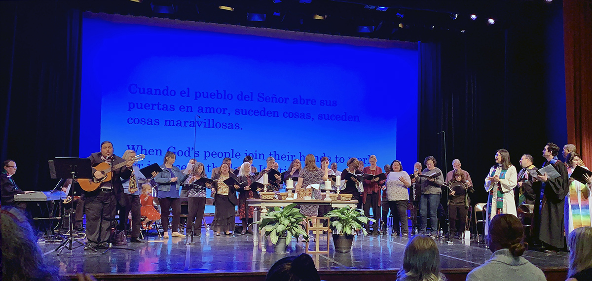 Three downtown San Antonio churches — La Trinidad United Methodist, St. Paul United Methodist and Travis Park United Methodist — combined to put on a Jan. 15 Human Relations Day service, ahead of the city’s massive MLK Day March. Photo courtesy of the Rio Texas Conference.
