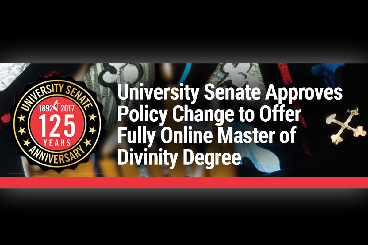 Senado universitário aprova mudança de política para oferecer mestrado totalmente online em divindade. Foto cortesia de Junta Geral de Ensino Superior e Ministério.