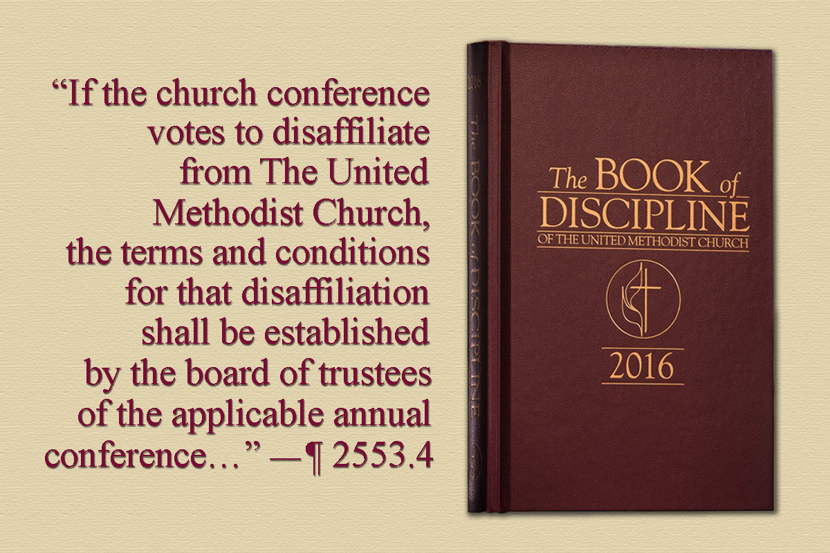 The United Methodist Judicial Council has released nine decisions dealing with Paragraph 2553, a new church law that allows U.S. congregations to leave with property under limited conditions. The rulings all stem from questions raised during the 2022 annual conference season. Photo by Mike DuBose; illustration by Laurens Glass, UM News.