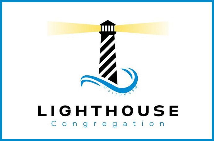 Lighthouse Congregations of the Western North Carolina and North Carolina conferences have been sharing their logo on websites and in one case on a banner hanging from First United Methodist Church of Morganton, North Carolina. Image courtesy of the Western North Carolina Conference.