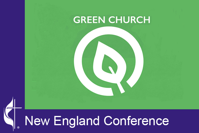 The Green Church movement was begun at Suncook United Methodist Church in New Hampshire to encourage congregations to address climate change. Logo courtesy of the New England Conference.