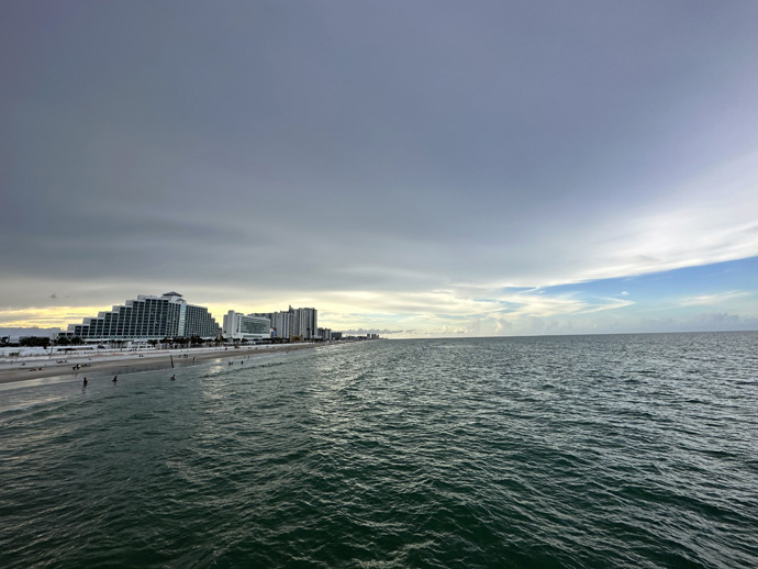 An ocean view helped set the tone for Discipleship Ministries’ Youth 2023 event in Daytona Beach, Fla., this summer. Young people attended workshops, worship, concerts and communion on the beach. Photo by Zander Seth.  