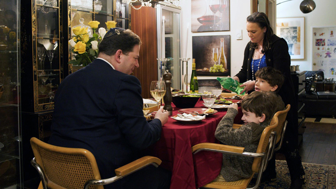 The Singer family welcomes Shabbat with dinner together. “Sabbath: An Ancient Tradition Meets the Modern World” looks at its subject through different points of view, including Christianity, Judaism, the pandemic, the environment and the workplace. Photo courtesy of Journey Films.
