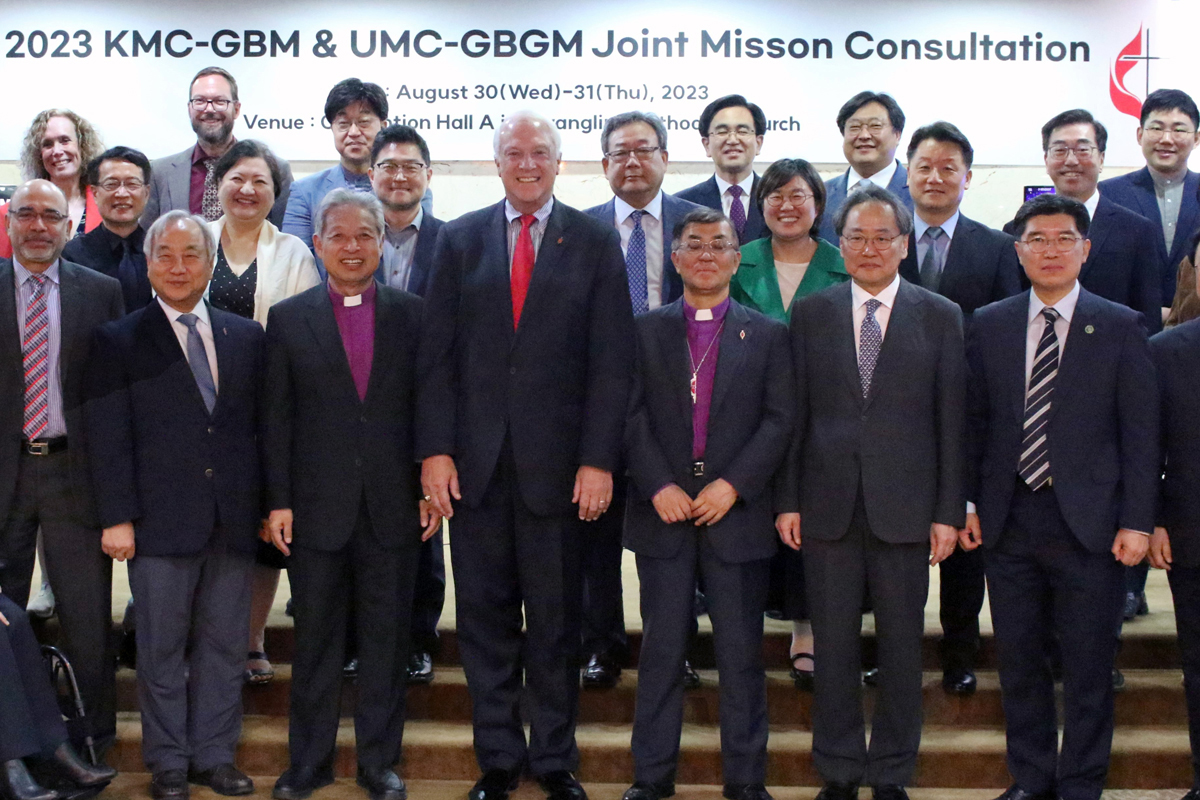 On Aug. 30-31, the General Board of Missions of the Korean Methodist Church and the United Methodist Board of Global Ministries of The United Methodist Church held their second Mission Consultation at Kwanglim Methodist Church in Seoul, South Korea. Photo by Rev. Thomas E. Kim, UM News.