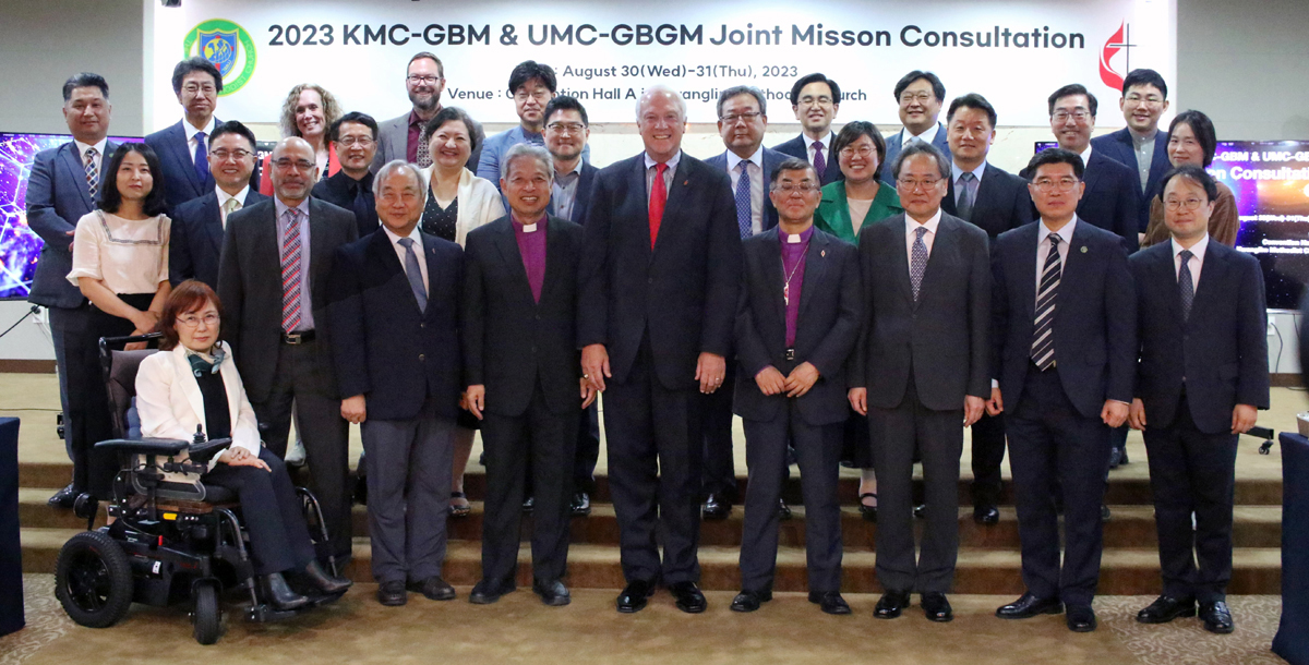 On Aug. 30-31, the General Board of Missions of the Korean Methodist Church and the United Methodist Board of Global Ministries of The United Methodist Church held their second Mission Consultation at Kwanglim Methodist Church in Seoul, South Korea. Photo by Rev. Thomas E. Kim, UM News.