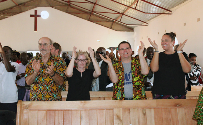 The Chitenderano Men’s Choir performs during the dedication ceremony for United Methodist Chitenderano Church’s new sanctuary Sept. 24 in Rusape, Zimbabwe. Photo by Kudzai Chingwe, UM News.