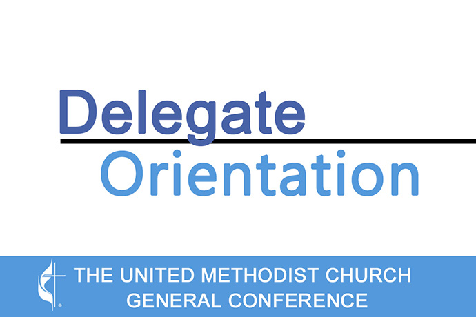 An orientation to help prepare attendees for the General Conference is scheduled for April 23-May 3 in Charlotte, North Carolina. The livestream will be from 9 a.m. to 1 p.m. U.S. Central time Feb. 29 and March 1. It will be offered in English, French and Portuguese. Non-delegates can watch as guests. Graphic by Laurens Glass, UM News.