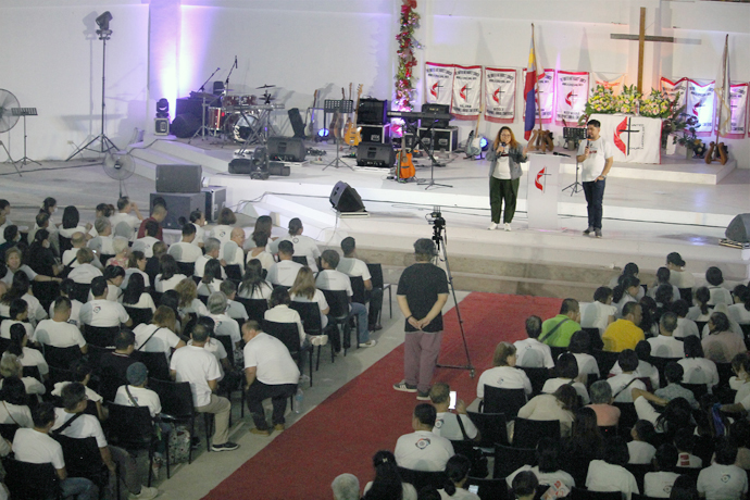 More than 1,800 Filipino United Methodists gathered at Seed of Faith United Methodist Church in the Bulacan province in the Philippines to learn about a new discipleship program. Members of all 12 annual conferences in the Manila Area attended the Dec. 8 launch of the program, which aims to unify different discipleship resources. Photo by Gladys P. Mangiduyos, UM News. 