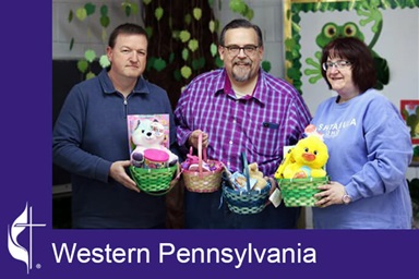 United Methodist churches in the Washington District help make Easter a little brighter for children in need. Photo courtesy of the Western Pennsylvania Conference.