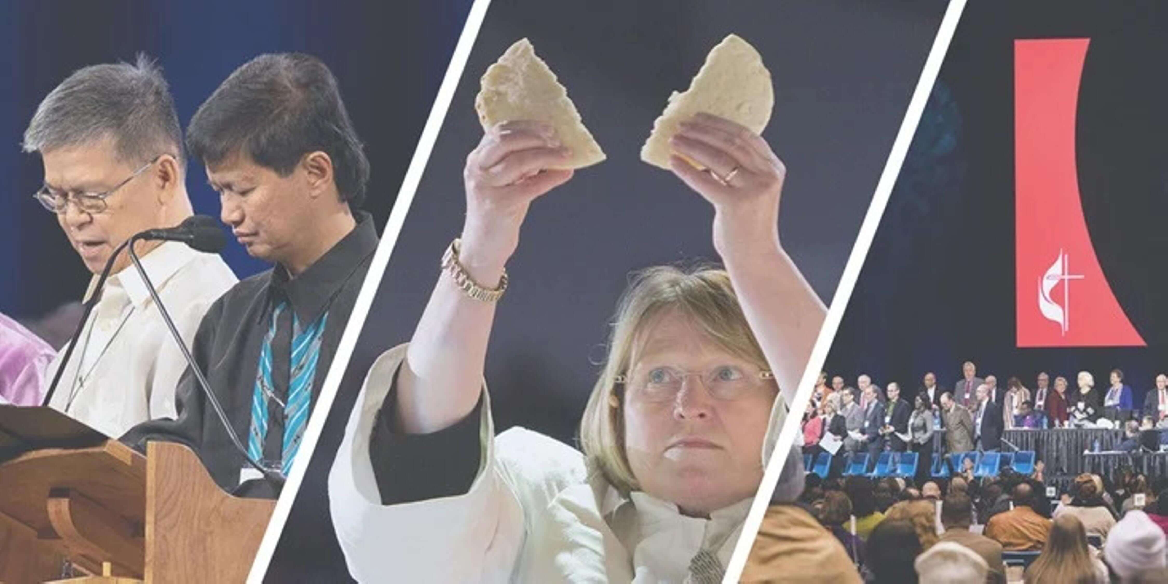 총회 개회를 앞두고, 연합감리교뉴스는 총회 보도와 후속 기사를 전달하는 사역을 위해 여러분의 기도와 후원을 요청합니다. 그래픽, 연합감리교 공보부.