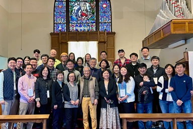 The CRCC Madang program helps cultivate a new generation of Korean American United Methodist pastors who serve cross-racial appointments. The participants and lecturers had a retreat May 1-3, 2023, at Teaneck United Methodist Church, Teaneck, N.J. Photo courtesy of the Rev. Grace Pak.