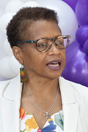 The Rev. Katurah Johnson at Gammon Theological Seminary in Atalanta. Photo by Mike DuBose, UM News.