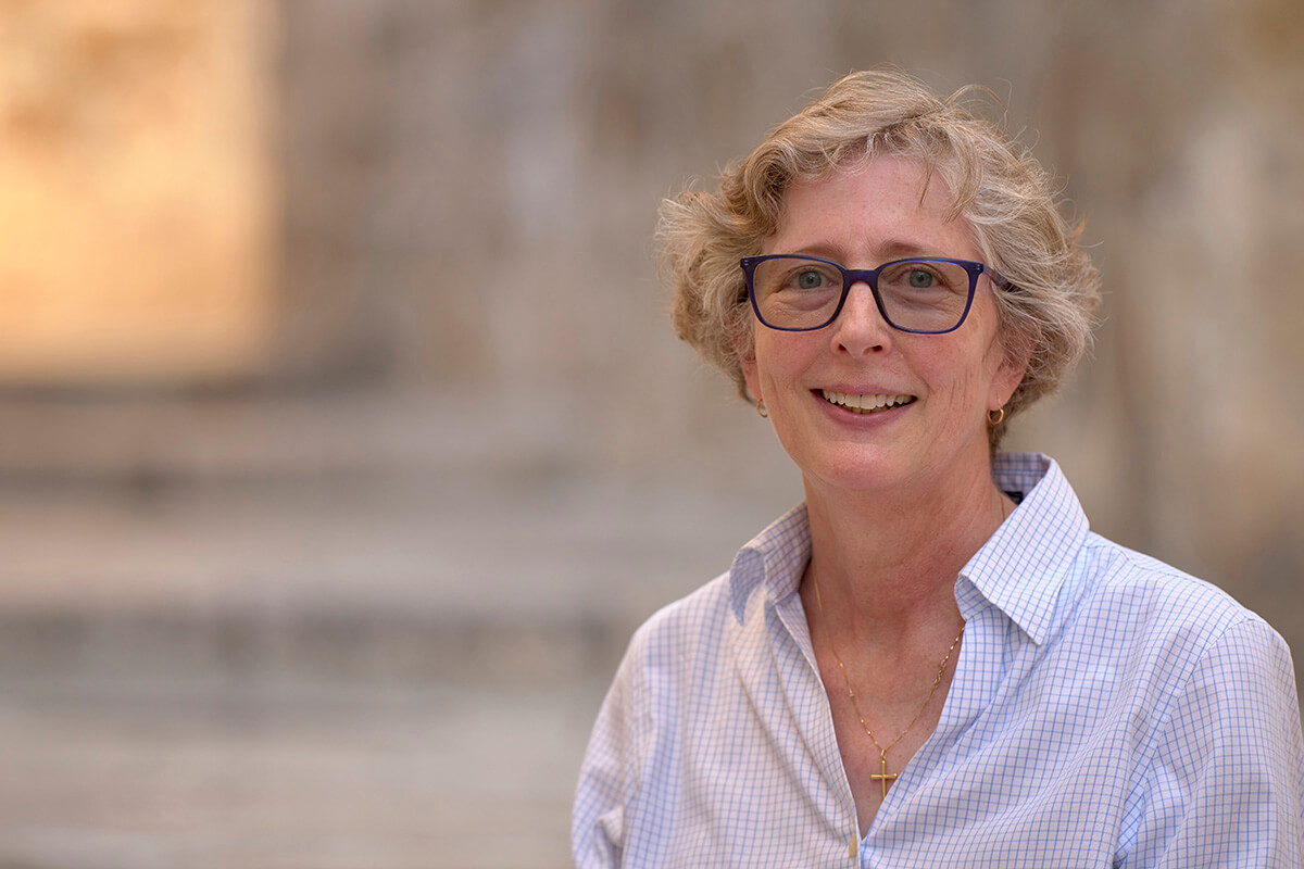 The Rev. Jane Eesley is a United Methodist missionary from the United States serving in the Methodist Liaison Office in Jerusalem. Photo by Paul Jeffrey, UM News.