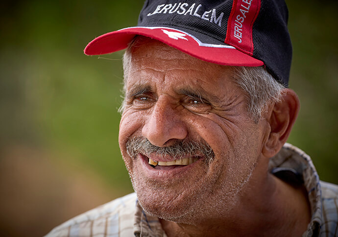 Daher Nassar helps run the family farm near Bethlehem that has become the Tent of Nations. Photo by Paul Jeffrey, UM News.