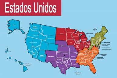 Mapa das jurisdições dos EUA, áreas episcopais e conferências anuais pela Comunicações Metodista Unida. Mapa das jurisdições dos EUA, áreas episcopais e conferências anuais pela Comunicações Metodista Unida.