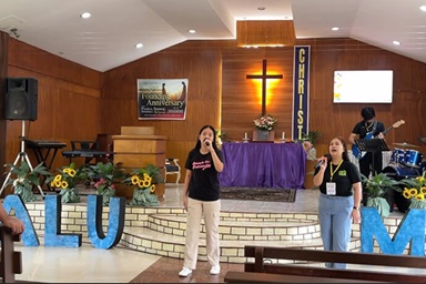 Members of United Methodist Youth Fellowship in the Philippines participate in worship during a three-day workshop. Photo from video by Kyla Ragasa Members of United Methodist Youth Fellowship in the Philippines participate in worship during a three-day workshop. Photo from video by Kyla Ragasa