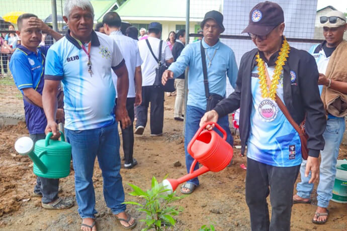 Volunteers prepare trees for planting as part of a reforestation project on the island of Palawan in the Philippines. The flood relief project is sponsored by UMCOR and the Manila Episcopal Area. Jhoanna Ragasa reports.