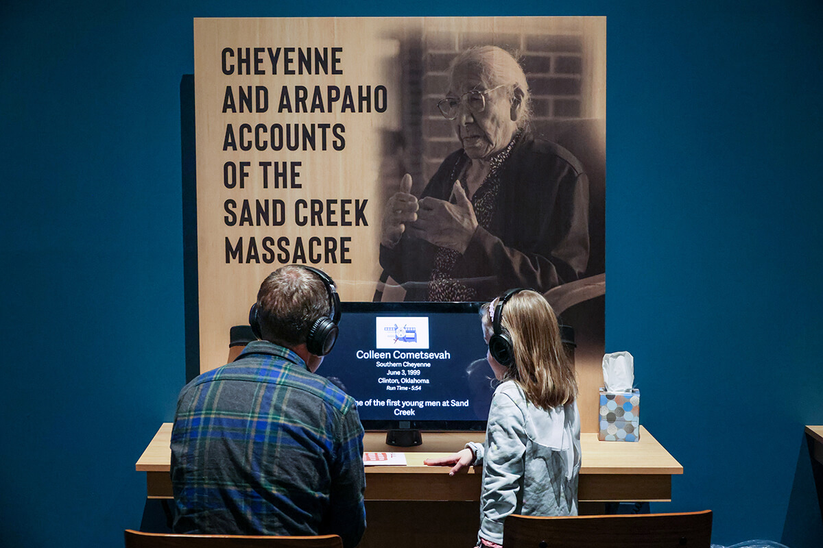 “The Sand Creek Massacre: The Betrayal That Changed Cheyenne and Arapaho People Forever” will be on display Nov. 10-Dec. 1 at the United Methodist Building on Capitol Hill in Washington. The exhibit, normally a permanent installation at the History Colorado Center in Denver, is being co-hosted by the United Methodist Board of Church and Society and Commission on Religion and Race. Photo Courtesy of History Colorado.
