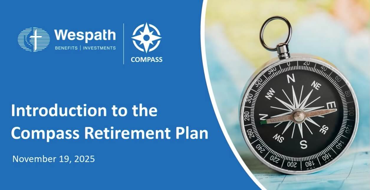 웨스패스 총무인 헨드런은 교단의 새로운 은퇴 플랜인 컴퍼스 프로그램이 모든 미국 목회자가 은퇴 후 안정된 삶을 유지하는 데 적절한 연금을 받을 수 있는 방법이라고 설명한다. 출처, 컴퍼스 안내 비디오 갈무리. 웨스패스 홈페이지.