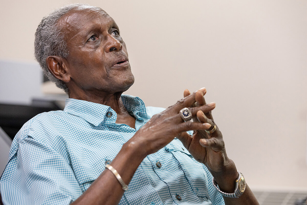 Julius Smith, 84, remembers Hurricane Katrina as “one of the most devastating events in my lifetime.” Smith is a member of Hartzell Mt. Zion United Methodist Church. Photo by Mike DuBose, UM News.