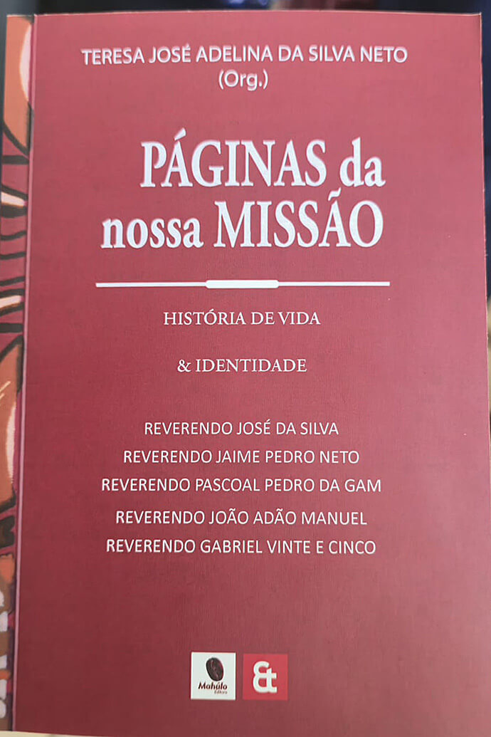 Retrato da capa da obra dos 5 obreiros Metodistas Unidos Reformados em Angola. Foto de Orlando da Cruz, Noticias MU.