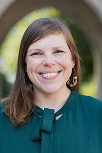 The Rev. Emily Nelms Chastain, Ph.D., a Christian history professor at Southern Methodist University’s Perkins School of Theology in Dallas. Photo by Paula Milena Photography, courtesy of Chastain. 