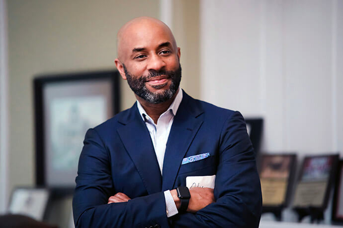 Olu Brown, former pastor at Impact United Methodist Church near Atlanta, said being a public servant as an elected official has been a dream his entire life. “I believe that the race for governor and the position was the best fit for me as it relates to starting a church that connected to all of Georgia, being able to support (metropolitan areas) as well as rural and smaller towns.”  Photo courtesy of the Olu Brown campaign.