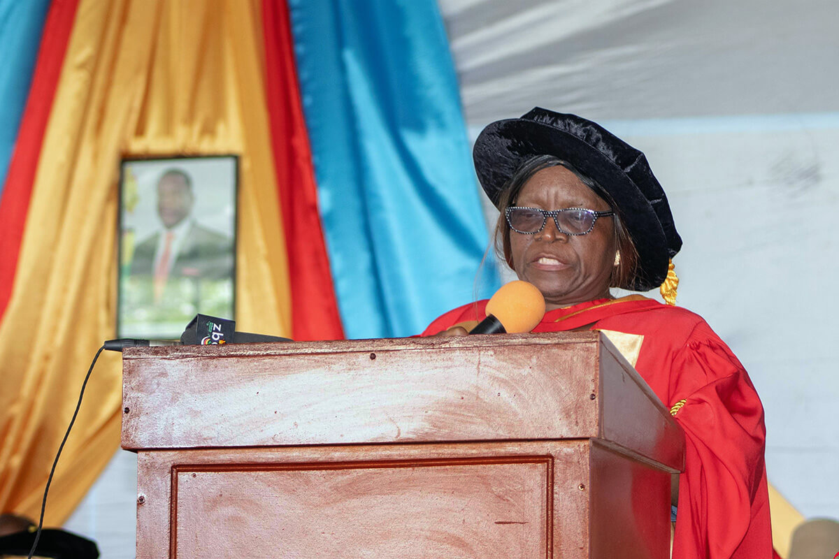 Rosemary Nyarugwe, the first female principal of The United Methodist Church’s Nyadire College of Education in Zimbabwe, is being remembered as a faithful and dedicated church leader and advocate for education in Africa. She died June 22 at age 61. Photo by Munyaradzi Matura for TV Ebenezer. 