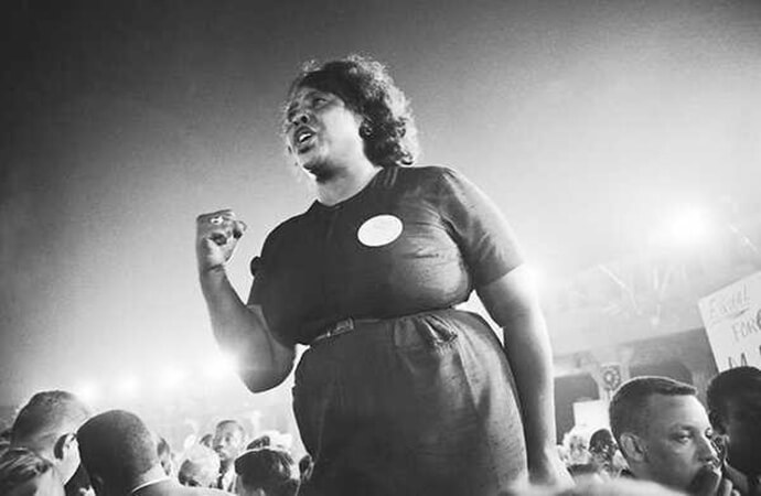 Fannie Lou Hamer, a leader of the Civil Rights Movement, helped found the Mississippi Freedom Democratic Party alongside the Rev. Ed King and others. File photo by Ken Thompson, United Methodist Board of Global Ministries.