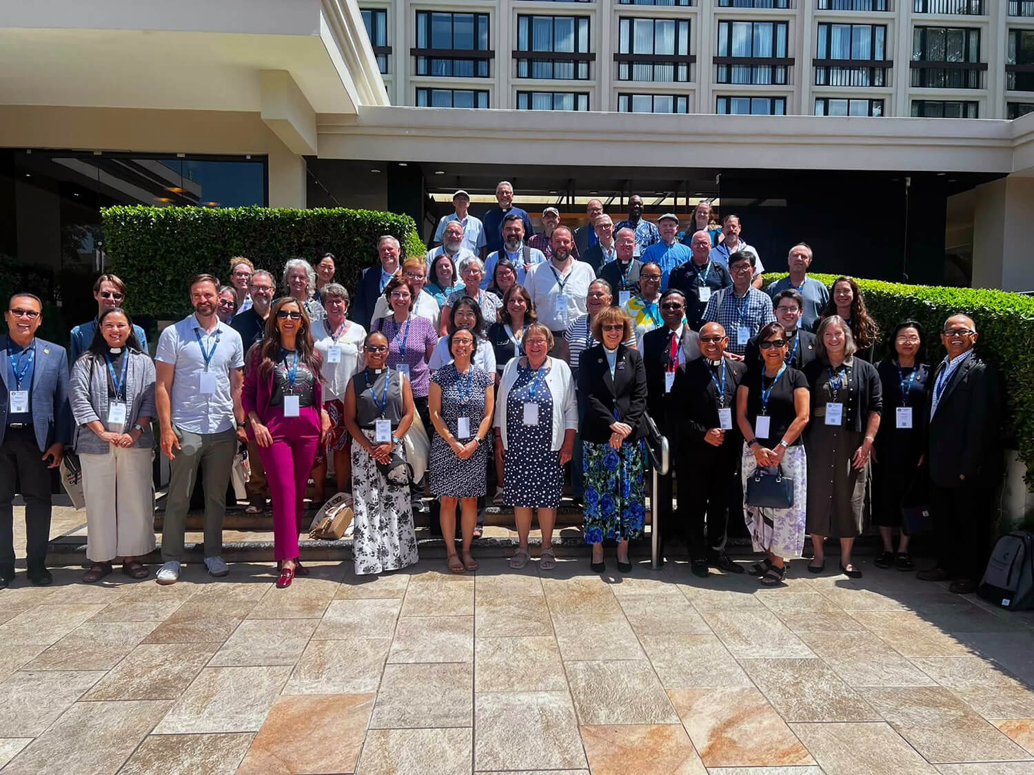 Un grupo de participantes de La Iglesia Metodista Unida en la reunión del Concilio Metodista Mundial, llevada a cabo en la ciudad de San Salvador, El Salvador. Foto cortesia de la Revda. Fabiola Grandon-Meyer