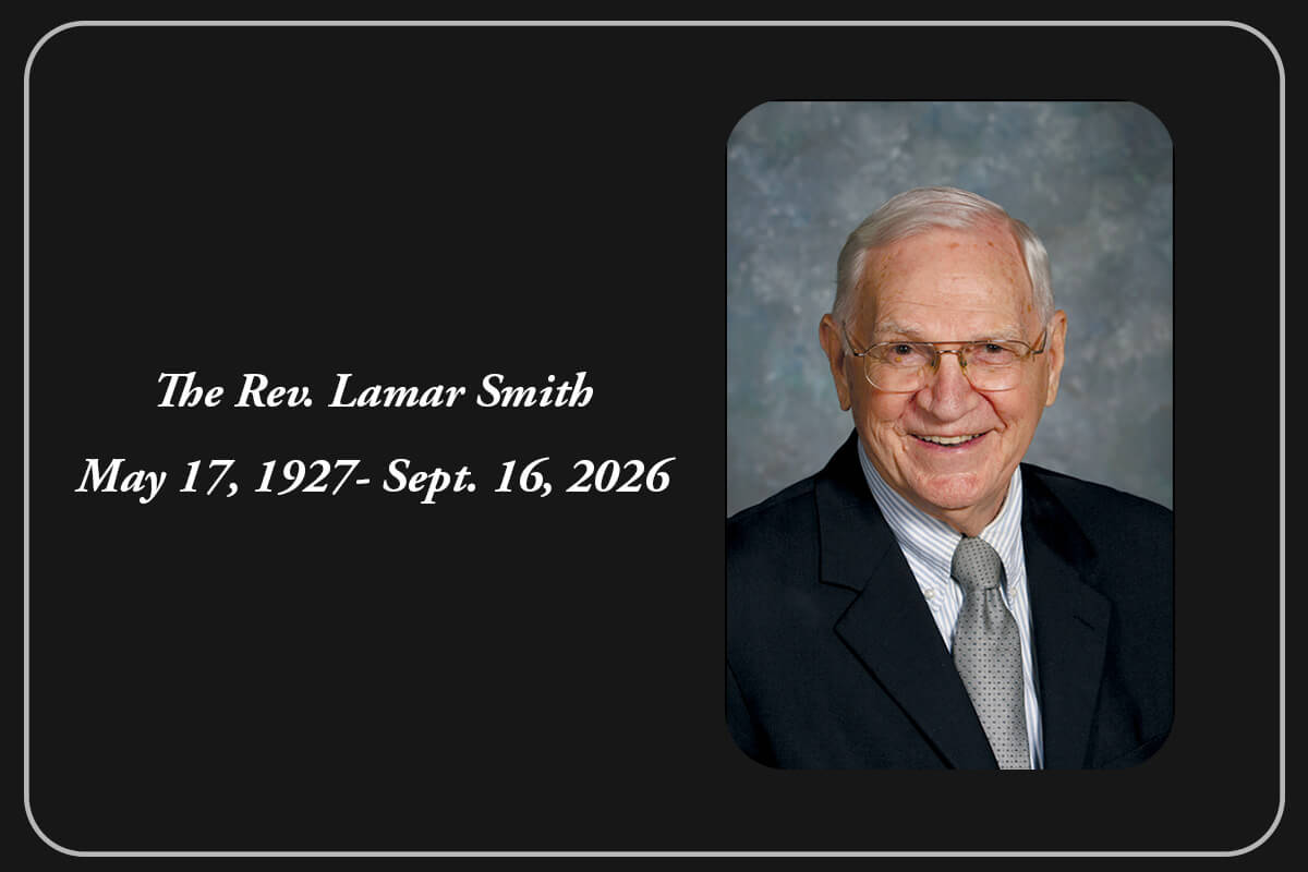 The Rev. Lamar Smith. May 17, 1927- Sept. 16, 2026.