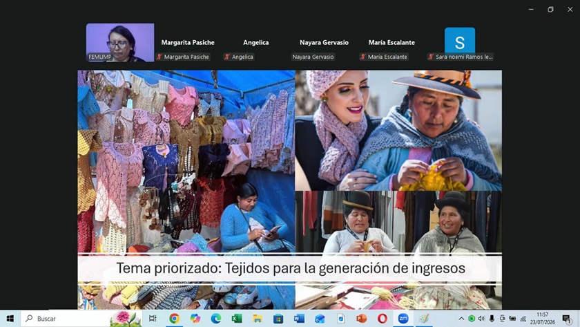 Mujeres metodistas de Perú y Mozambique participaron en el webinar virtual “Compartiendo experiencias de transformación” para compartir sus experiencias y los resultados de sus proyectos. Foto cortesía de la Iglesia Metodista del Perú.